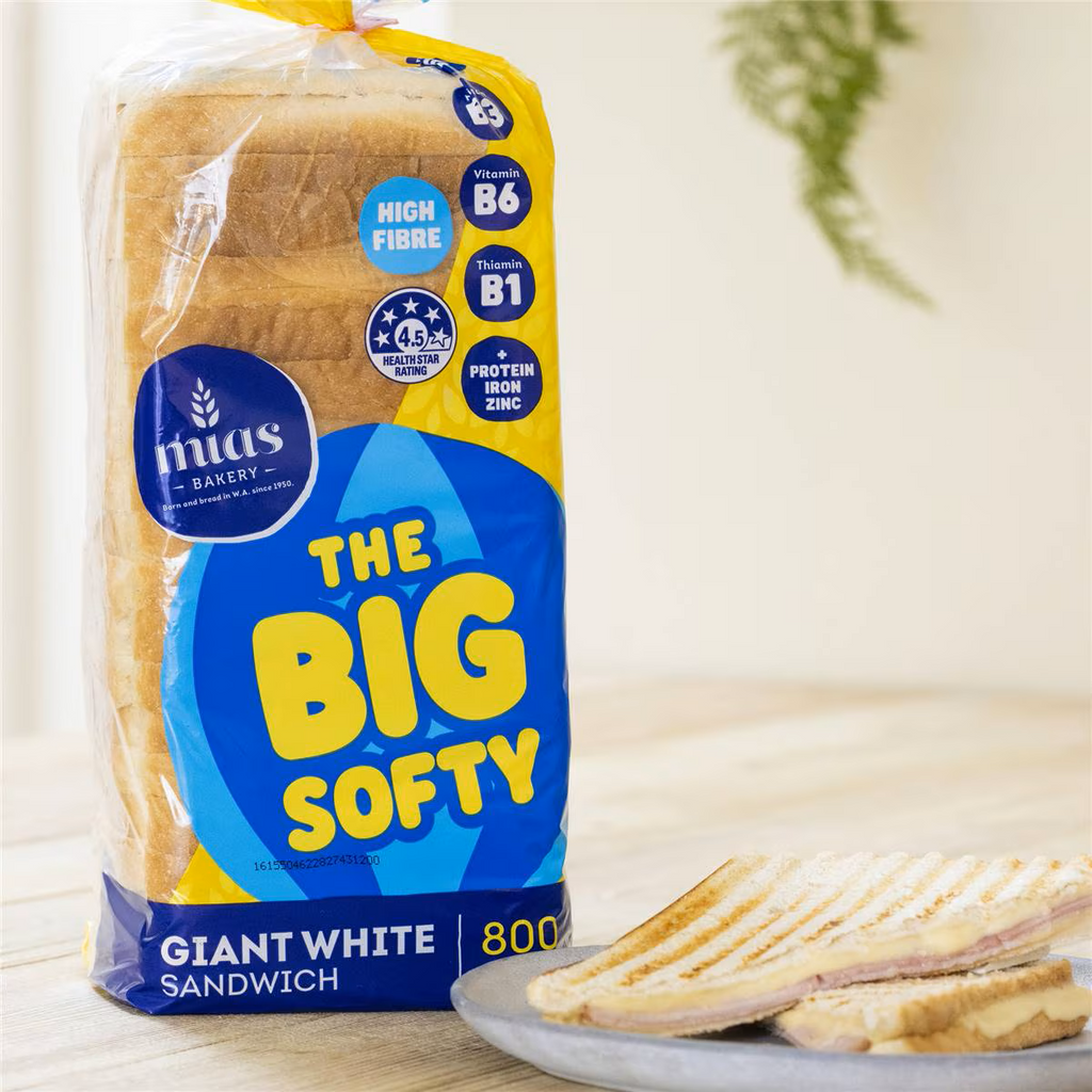 Mia's Big Softy Bread White Sandwich 800g