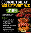 Gourmet Meat Weekly Family Pack